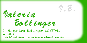 valeria bollinger business card